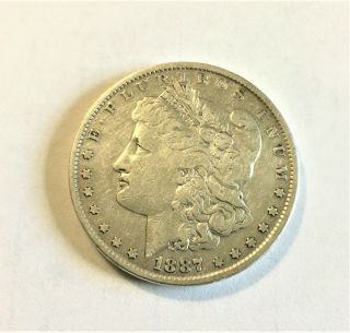 1887 Morgan Silver Dollar Ungraded 90 Silver Rare