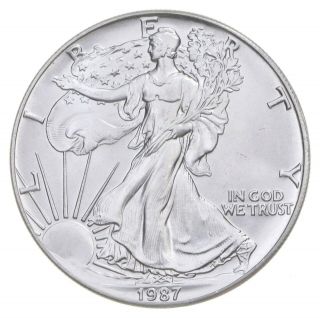Better Date 1987 American Silver Eagle 1 Troy Oz.  999 Fine Silver 032