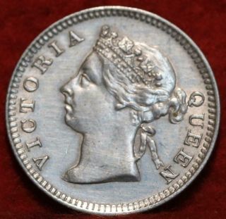 1899 Hong Kong 5 Cents Silver Foreign Coin