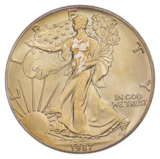 Better Date 1987 American Silver Eagle 1 Troy Oz.  999 Fine Silver 995