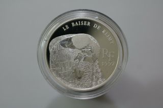 France 10 Francs 1997 Silver Proof The Kiss By Klimt B18 Kkk8