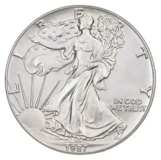 Better Date 1987 American Silver Eagle 1 Troy Oz.  999 Fine Silver 967