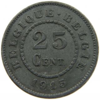 Belgium 25 Centimes 1915 S10 473