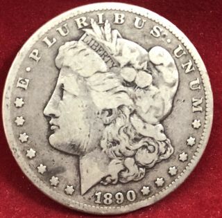 1890 Cc Morgan Silver Dollar Classic Patina Carson City