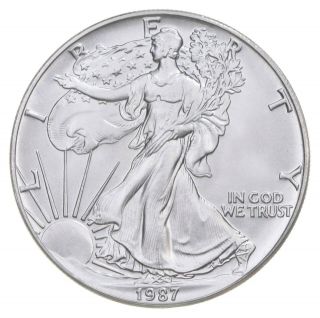 Better Date 1987 American Silver Eagle 1 Troy Oz.  999 Fine Silver 015
