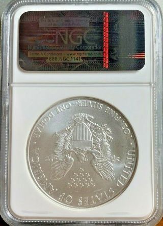 2010 Silver Eagle Dollar Coin MS69 NGC Early Releases 5