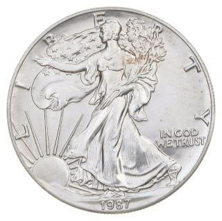Better Date 1987 American Silver Eagle 1 Troy Oz.  999 Fine Silver 780