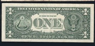 1 Dollar Federal Reserve Note 1988 A Fine 2