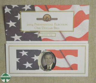 2004 Presidential Election $1 Bill In Envelope - Limited Time - George W.  Bush