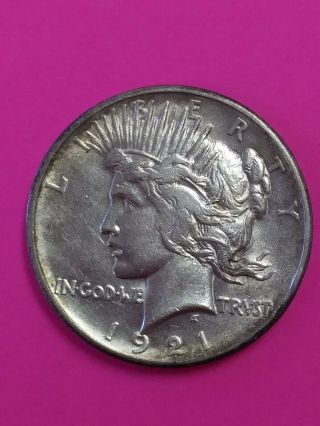 1921 Peace Dollar Key Date High Relief U.  S.  Silver Coin - Low Mintage