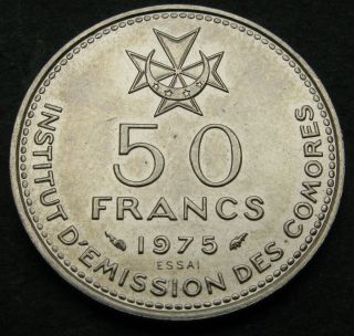 Comoros 50 Francs 1975 - Essai - Aunc - 323