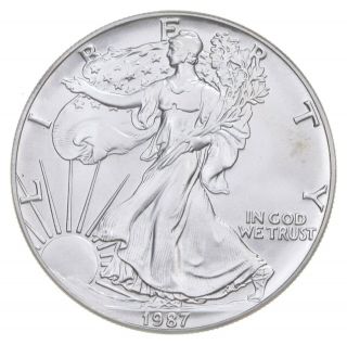 Better Date 1987 American Silver Eagle 1 Troy Oz.  999 Fine Silver 074