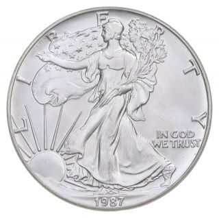 Better Date 1987 American Silver Eagle 1 Troy Oz.  999 Fine Silver 014