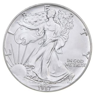Better Date 1987 American Silver Eagle 1 Troy Oz.  999 Fine Silver 061