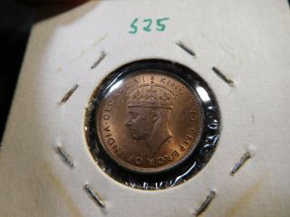 S25 British Africa Mauritius 1947 Cent Unc
