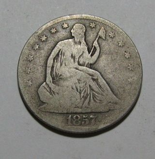 1857 O Seated Liberty Half Dollar - Very Good To Fine - 99su - 2