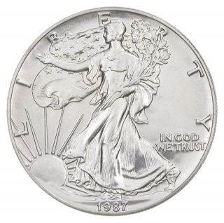Better Date 1987 American Silver Eagle 1 Troy Oz.  999 Fine Silver 016
