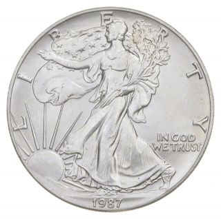 Better Date 1987 American Silver Eagle 1 Troy Oz.  999 Fine Silver 773