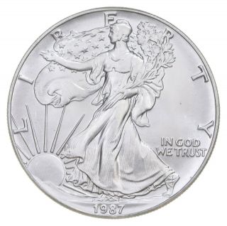 Better Date 1987 American Silver Eagle 1 Troy Oz.  999 Fine Silver 009