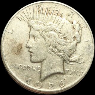 1926 - D Peace Dollar $1 Lightly Circulated Silver Coin Highly Collectible No Res