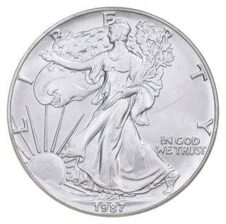 Better Date 1987 American Silver Eagle 1 Troy Oz.  999 Fine Silver 003