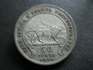 East Africa & Uganda 1909 50 Cents (gfine)