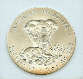 Zambia 1998 4000 Kwacha - Elephant W/calf - Perfect Proof Dcam