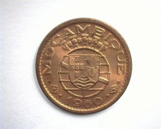 Mozambique 1960 10 Centavos Gem,  Uncirculated Red
