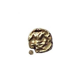 India Mysore Fanam Gold Coin Anonymous 1799 - 1810 Cat № Km C - 212 Vf