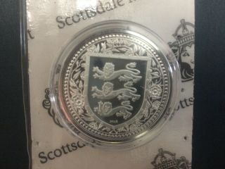 2018 Gibraltar 1oz British Royal Arms Of England Silver Bullion Coin Pound