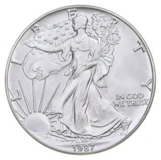Better Date 1987 American Silver Eagle 1 Troy Oz.  999 Fine Silver 023