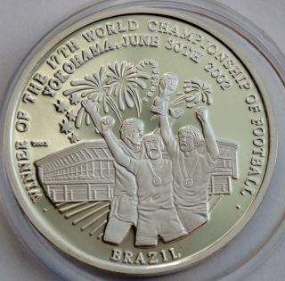 Korea 5 Won 2002,  Fifa World Cup Japan 2002,  Brazil Ag 999 Pure Silver