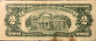 Currency Note 1963 2 Dollar Bill Red Seal Note Paper Money United States USA 3
