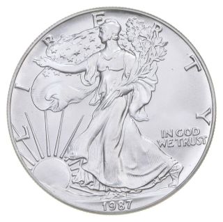 Better Date 1987 American Silver Eagle 1 Troy Oz.  999 Fine Silver 079