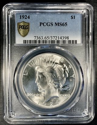 1924 P Peace Dollar - PCGS MS65 2