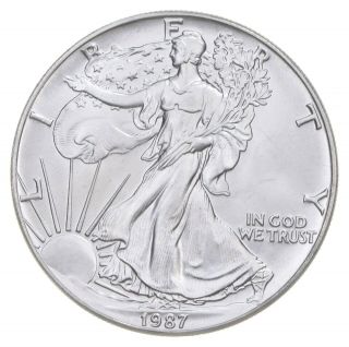 Better Date 1987 American Silver Eagle 1 Troy Oz.  999 Fine Silver 976