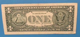 2009 D Series $1 One Dollar Bill Fancy Trinary 6 of a Kind Note FRN US Cool 5