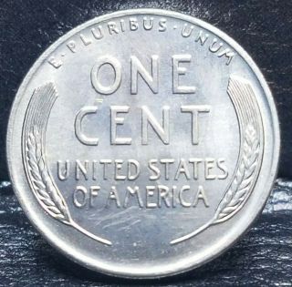 1943 - D Steel Wheat Penny Cent - 