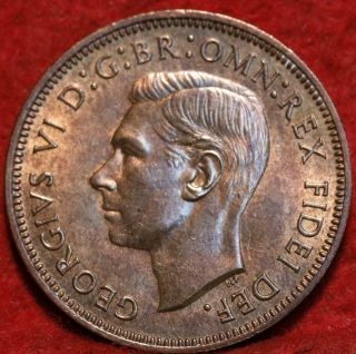 Uncirculated 1950 Great Britain 1/2 Penny Foreign Coin