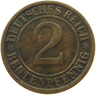 Germany 2 Pfennig 1923 D Qe 375