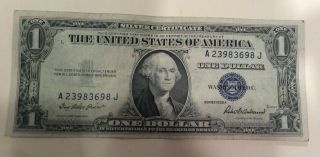 One Dollar 1935 F Silver Certificate No " In God We Trust "