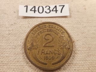 1939 France 2 Francs - Collectible Pre Ww Ii Era Album Coin - 140347