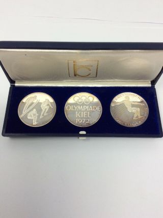 1972 Munich Olympics 3 Silver Coin Set 5