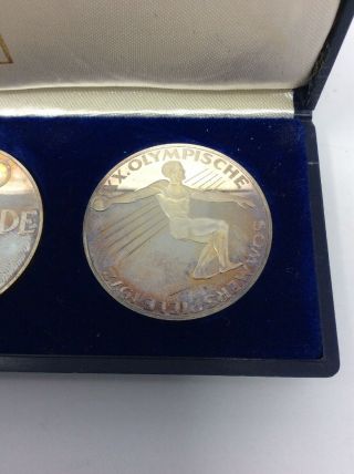 1972 Munich Olympics 3 Silver Coin Set 8