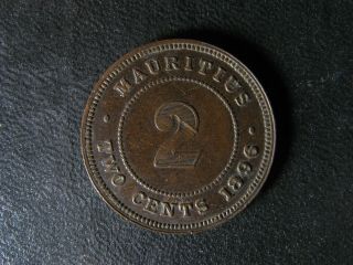 2 Cents 1896 Mauritius Km 8 Maurice Moris