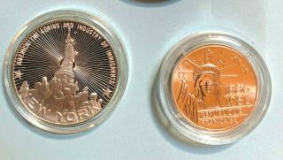 1986 100 Franc Silver Piefort 1974 York St.  Of Liberty And Monaco World Coin