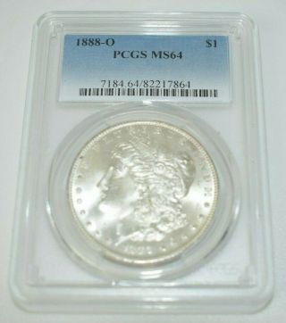 1888 - O S$1 Morgan Silver Dollar Pcgs Ms64 M81