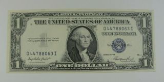 1935 E $1 Dollar Silver Certificate Crisp Light Folds Bright Colors D447880663i