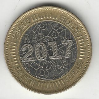 Zimbabwe $1 2017 Bond Ef,  237h By Coinmountain