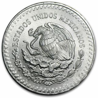1982 Mexico Silver 1 Onza Libertad.  999 BU Lettered Edge 2